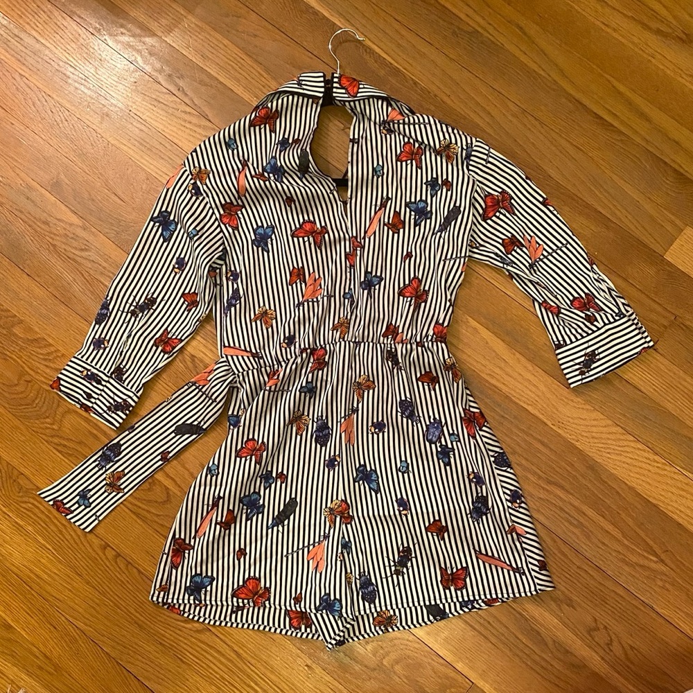 NWOT Zara Butterfly Romper - Picture 2 of 5